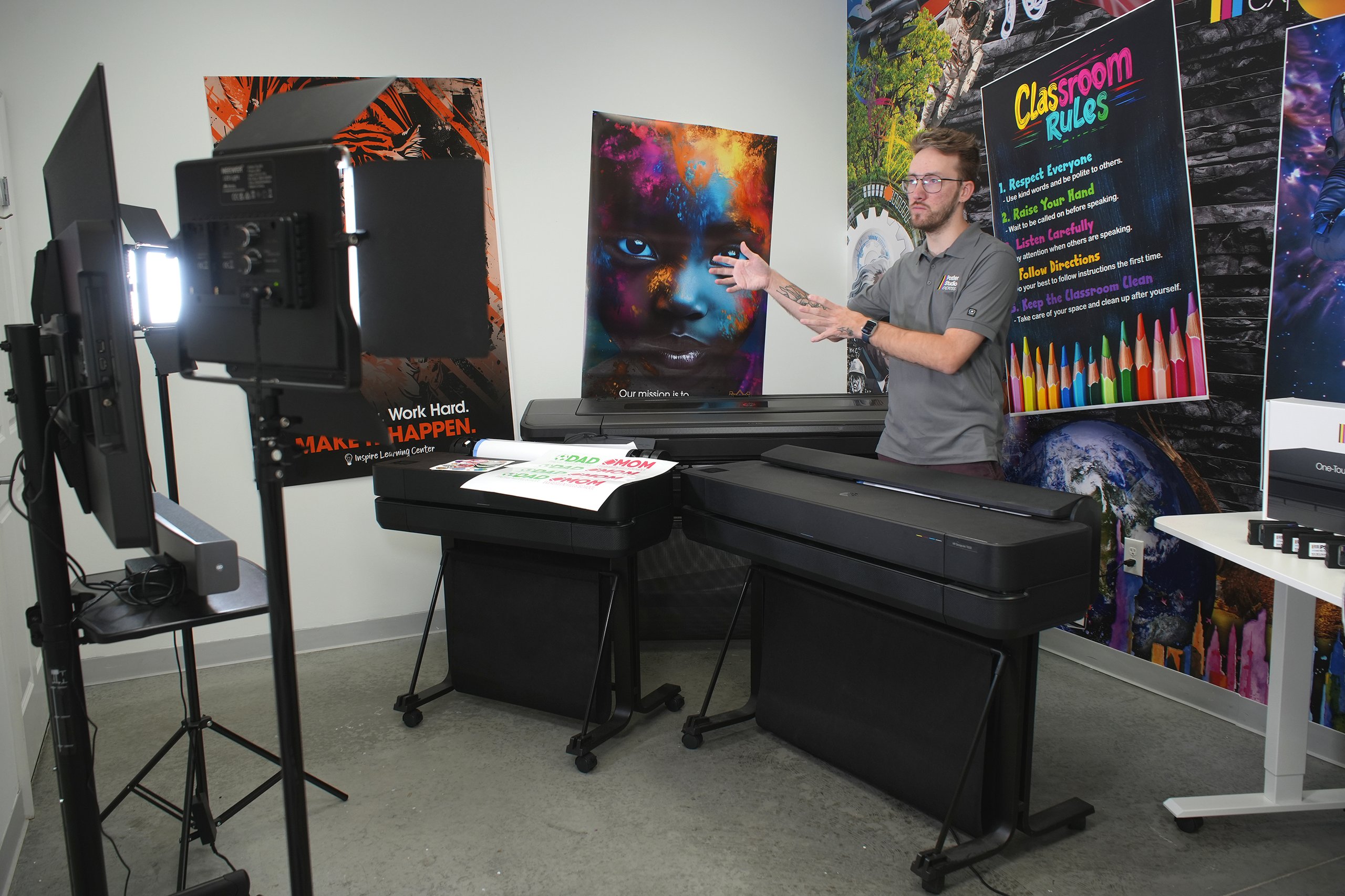 School Poster Maker Demos available.