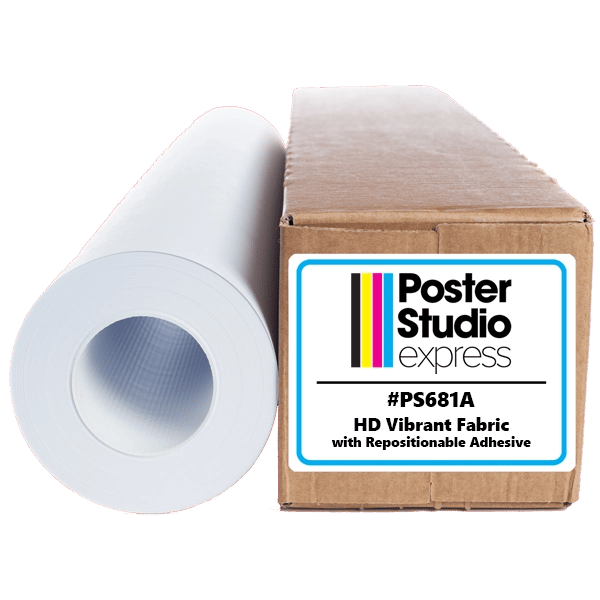 HD Vibrant Fabric with Repositionable Adhesive for versatile classroom displays