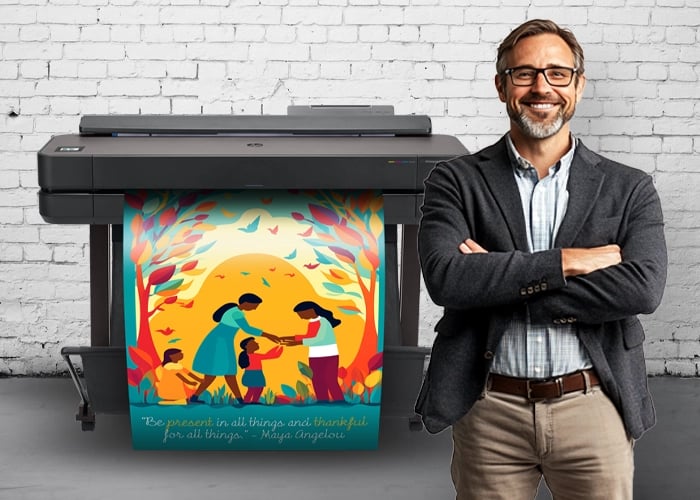 Poster printing machine, poster machines for schools