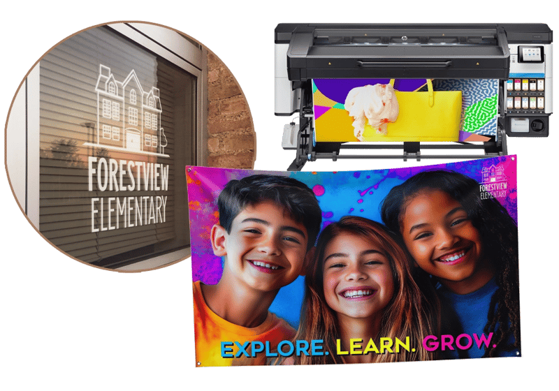 50sq Ft of Specialty Printing 50 sq. feet of specialty printing with express A & B packages