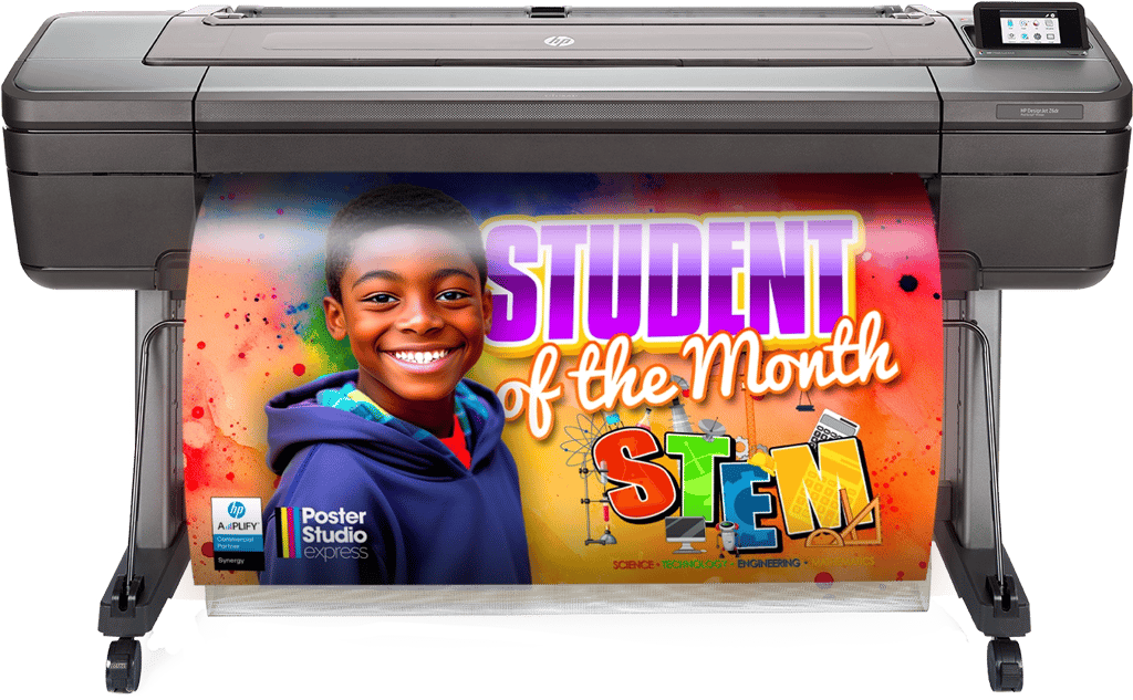poster maker for schools, school poster printers - the Education Studio Series is the most cost effective way to print amazing large format visuals in full color, while maintaining water and UV resistance to ensure your creations stand the test of time!