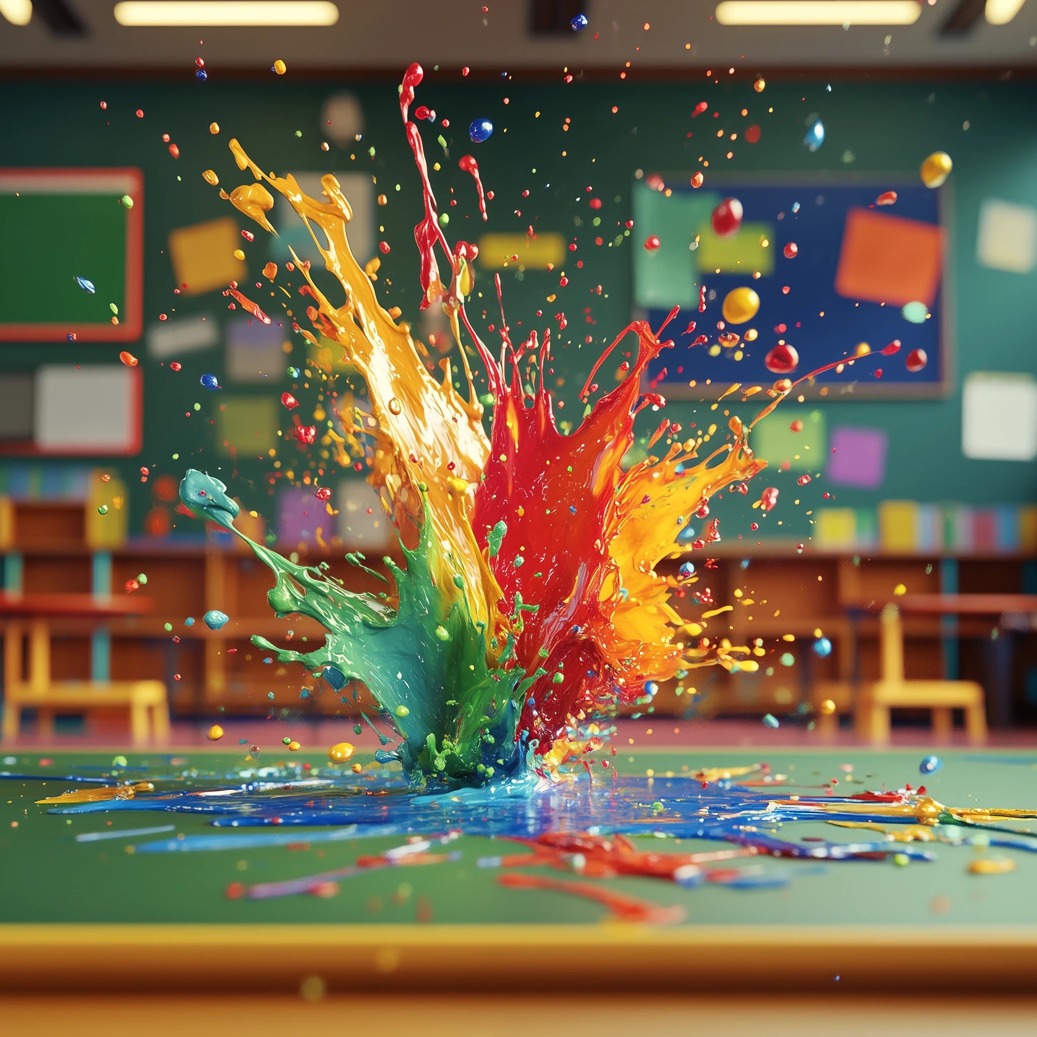 School Poster Printers Background