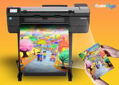 one button letter size to poster size on poster magic 24 poster maker printer