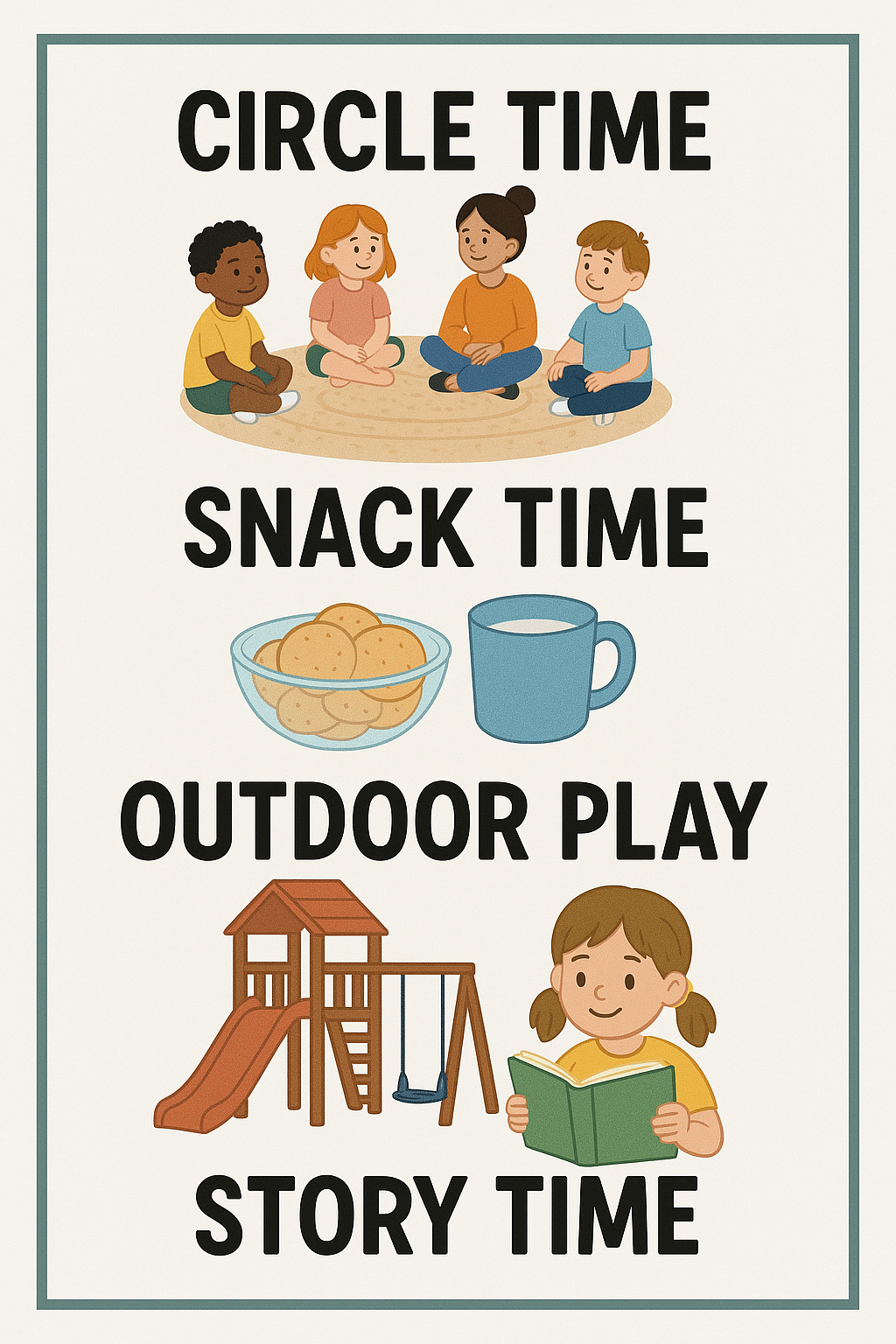 Daily Schedule Poster Daily Schedule Poster