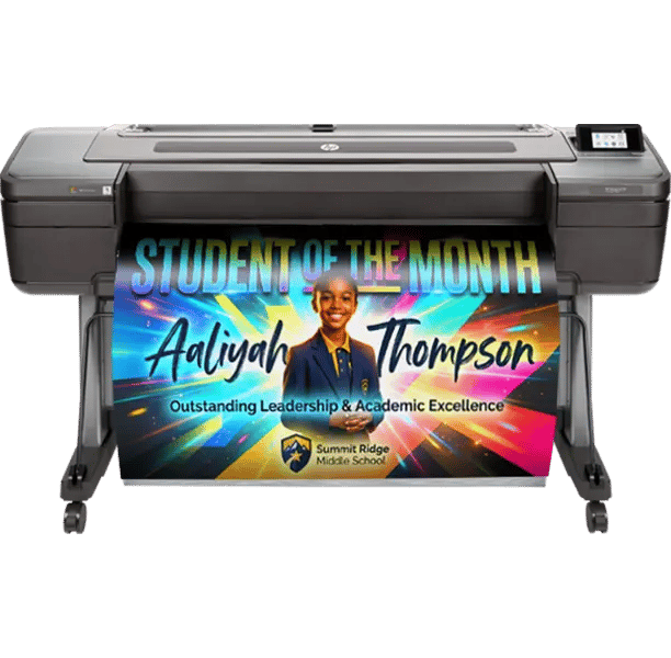 Print Center 44in School Poster Printer Studio 44 Poster Maker Printing a Fall Festival Poster