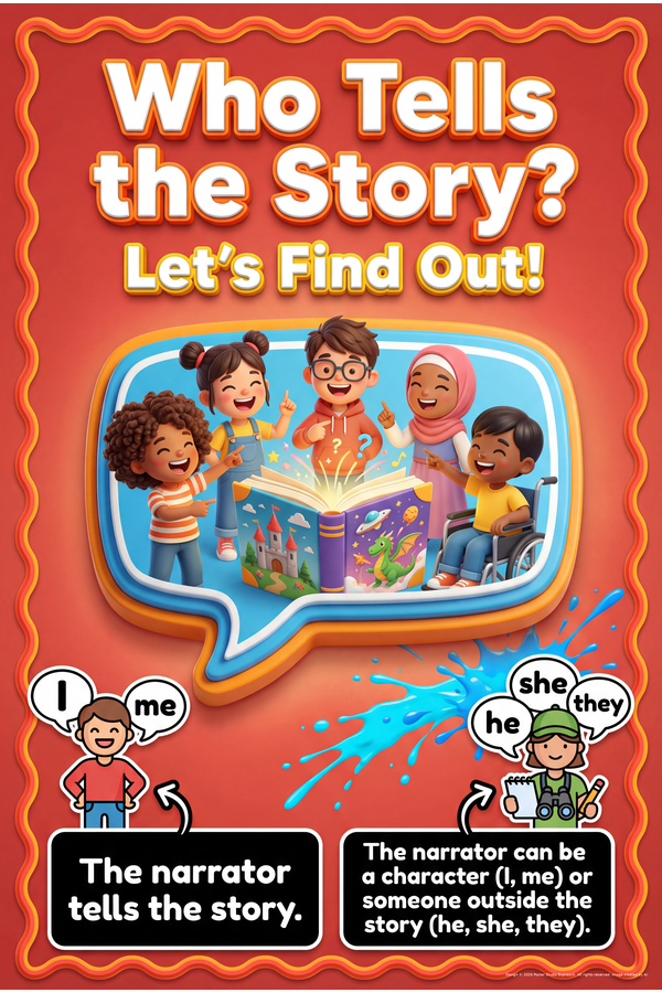 Template aligned to CCSS.ELA-Literacy.RL.1.6