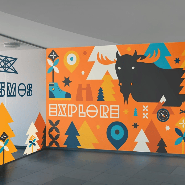 Custom wall graphics printed with TeacherCraft Pro 30+