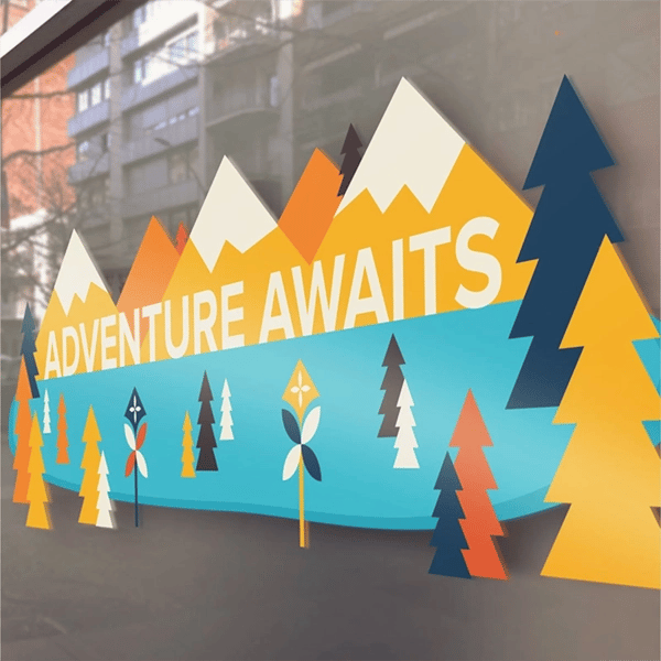 Colorful wall graphic printed using TeacherCraft Pro 30+