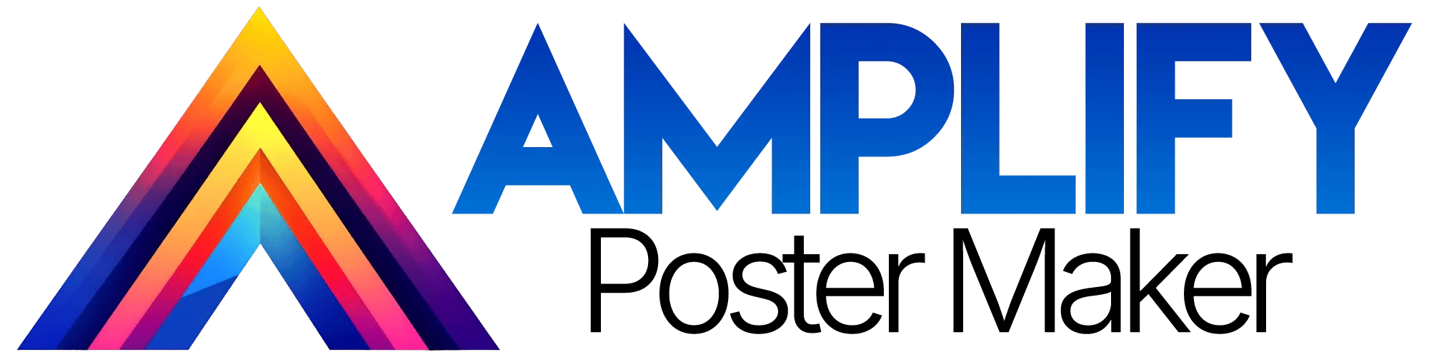 Amplify Poster Maker Logo Long