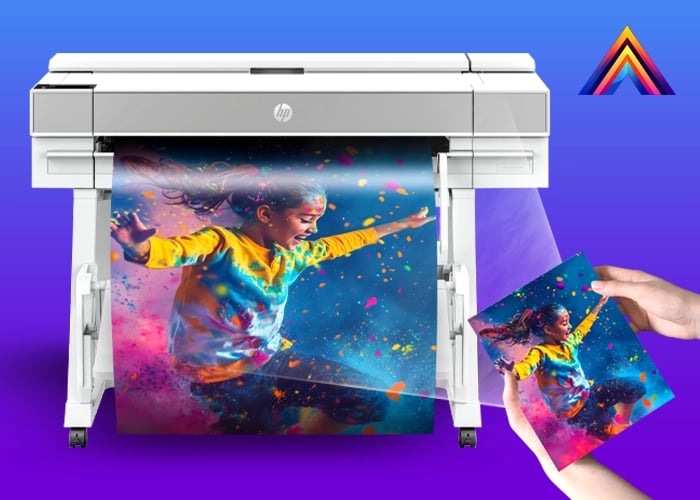 Amplify School Poster Maker - One button scan-to-poster full color poster printer.