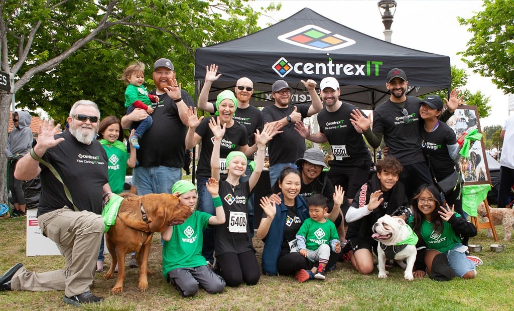 centrexIT team at San Diego Humane Society Walk for Animals