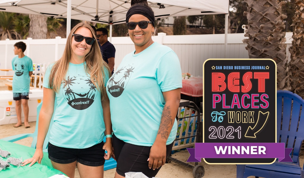 centrexIT recognized as one of San Diego's Best Places to Work 2021