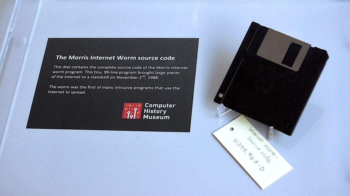 Morris Worm floppy disk