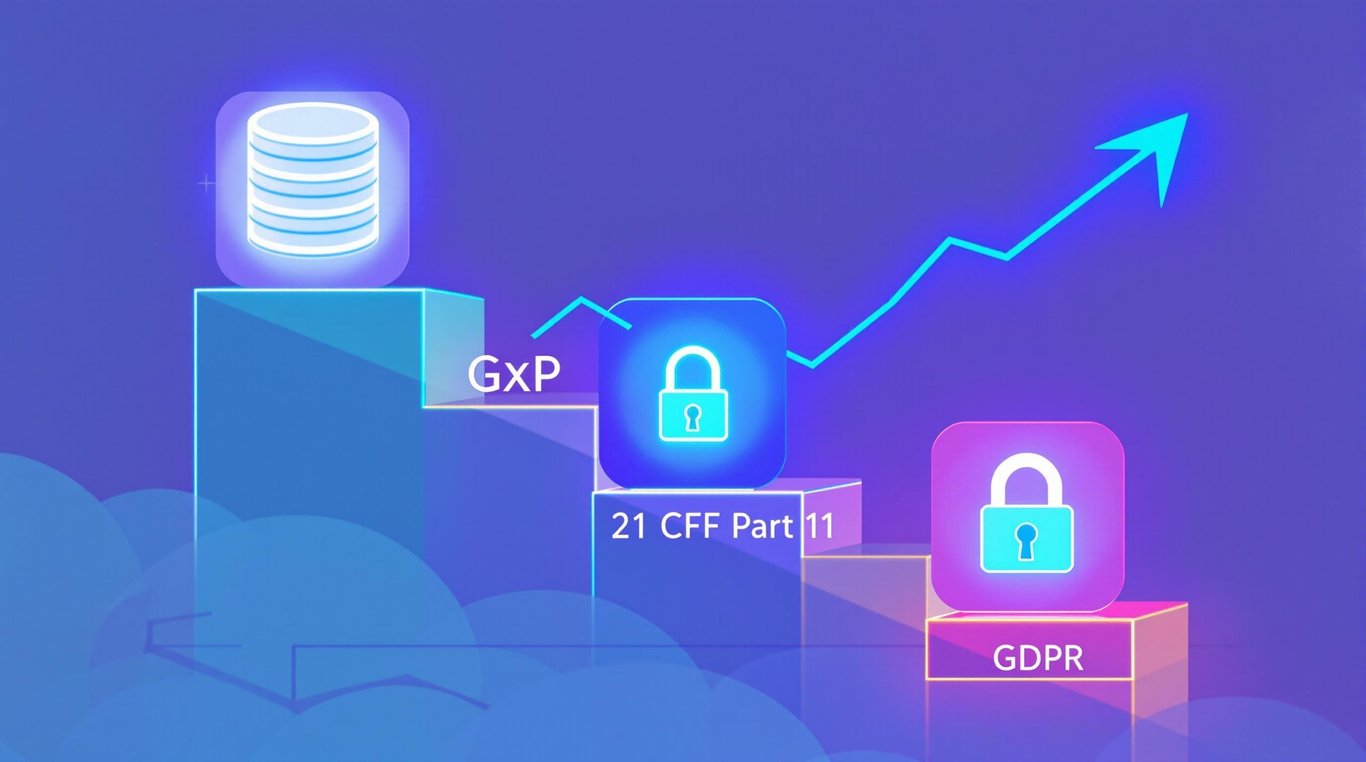 Understanding and ensuring compliance with GxP, 21 CFR Part 11, and GDPR  for life science firms
