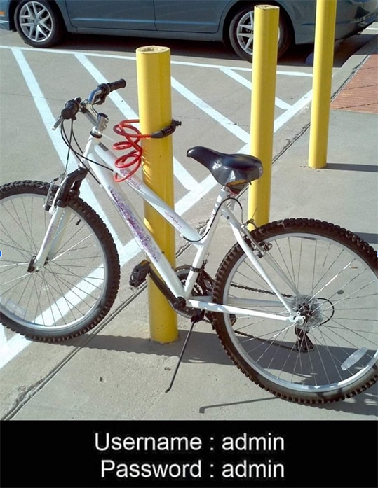 Weak Security Bike Lock Meme