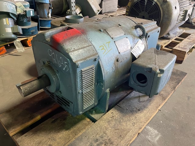 general electric 100 hp 1750 rpm 368at dcmotors 92635