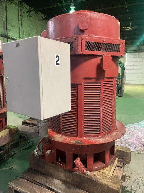 general electric 700 hp 1185 rpm 8338p36 vertical motors 91143