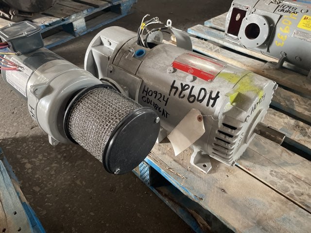 general electric 5 hp 3500 rpm l186at dcmotors h0924