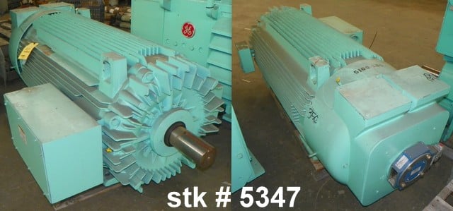 general electric 350 hp 720 rpm 5013s squirrel cage motors 91499