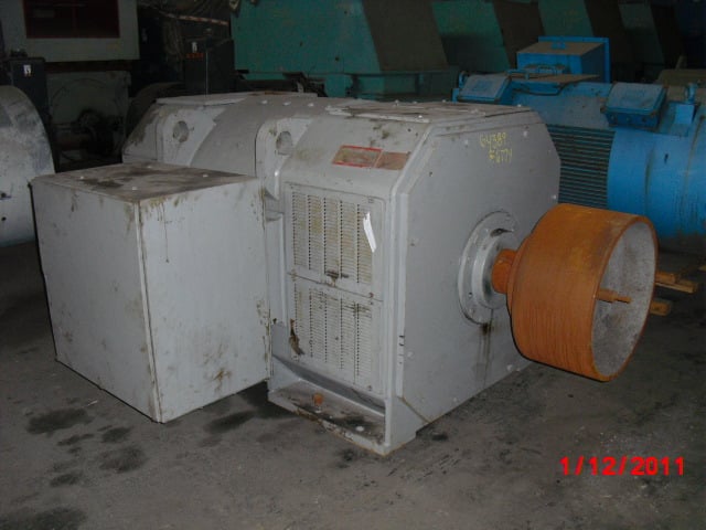general electric 500 hp 400 rpm 6774 dcmotors 64389