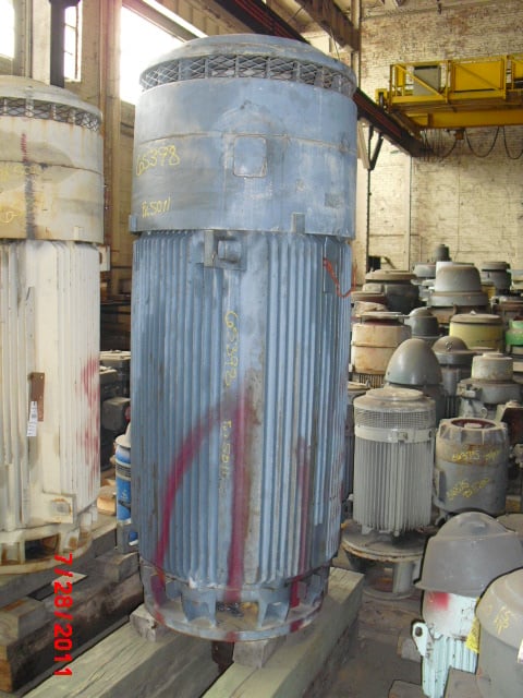 general electric 350 hp 1198 rpm l5011vp24 vertical motors 65398