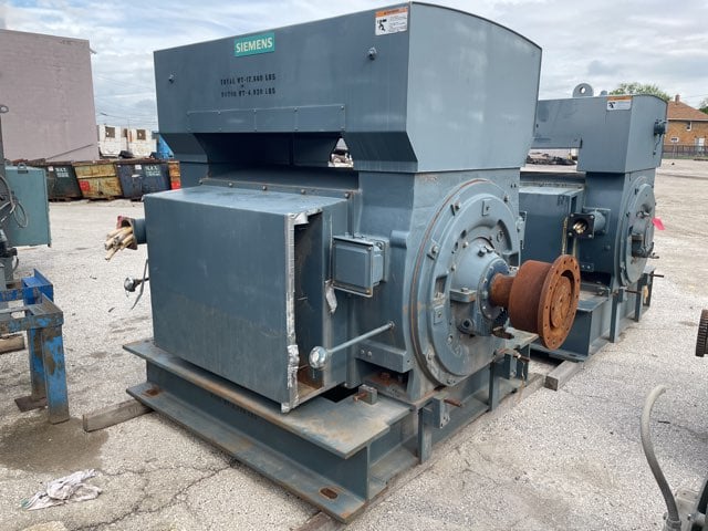 siemens 3000 hp 900 rpm 8010z squirrel cage motors 91972