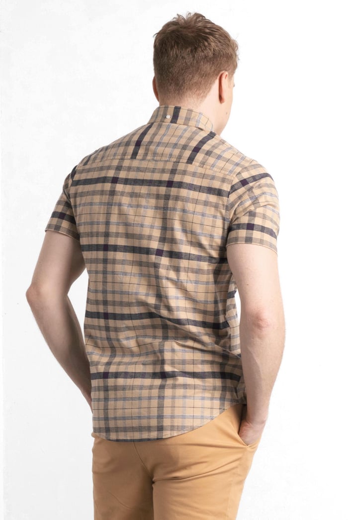 Mens Button Down SS Oxford Shirt