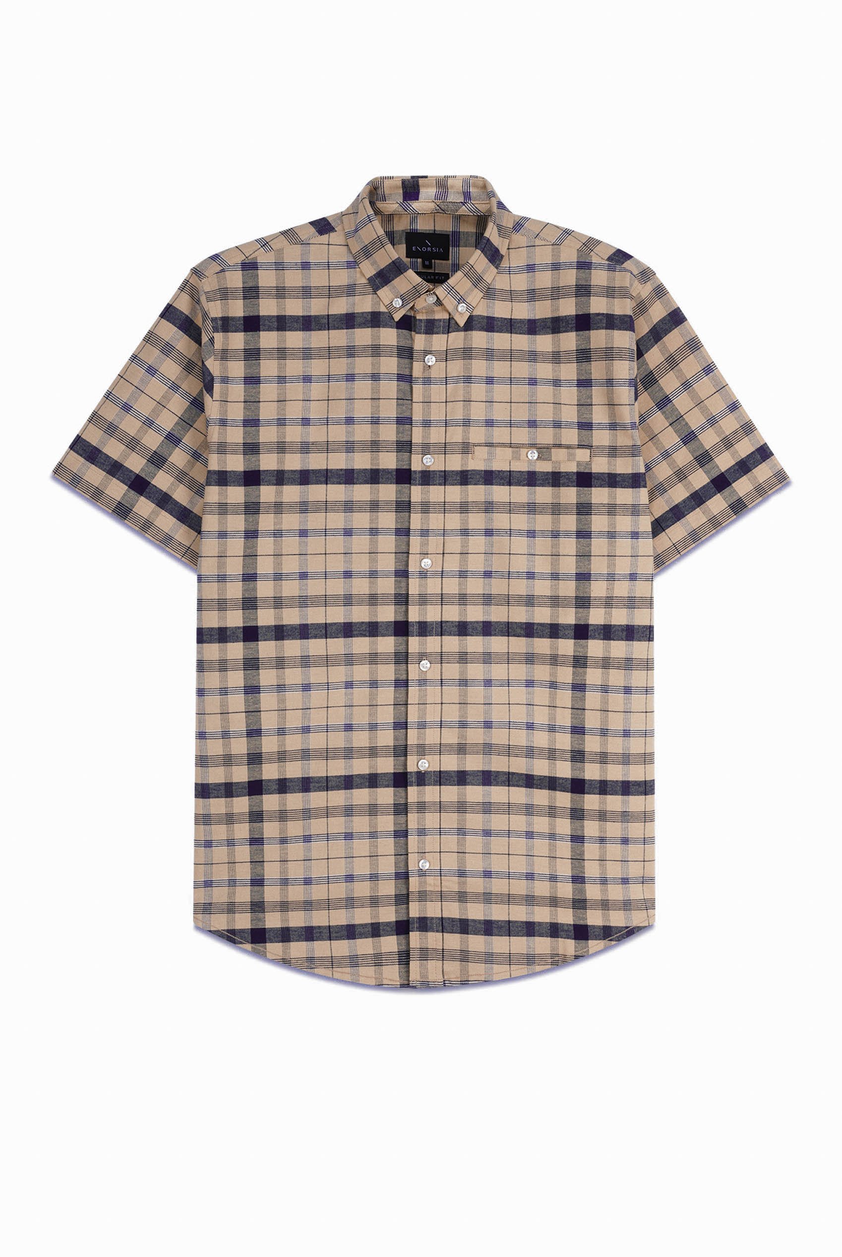 Mens Button Down SS Oxford Shirt