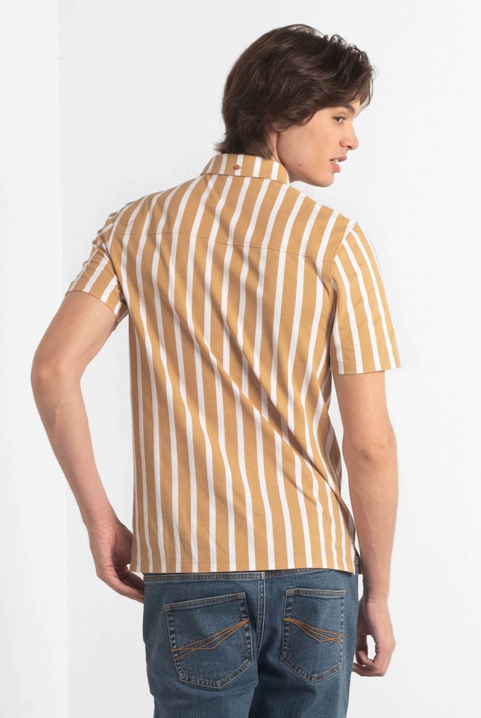 Short Sleeve Stripe Jersey Shirt