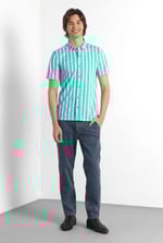 Short Sleeve Stripe Jersey Shirt