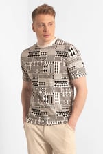 Mens Geometric Printed T-Shirt