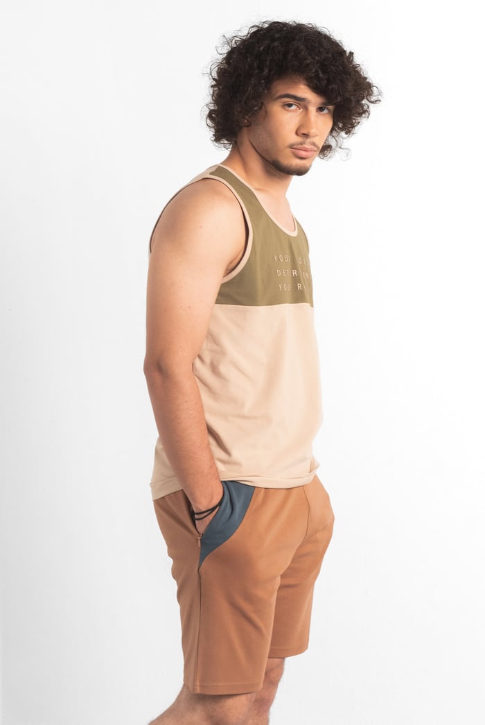 Mens Colour Block Shorts