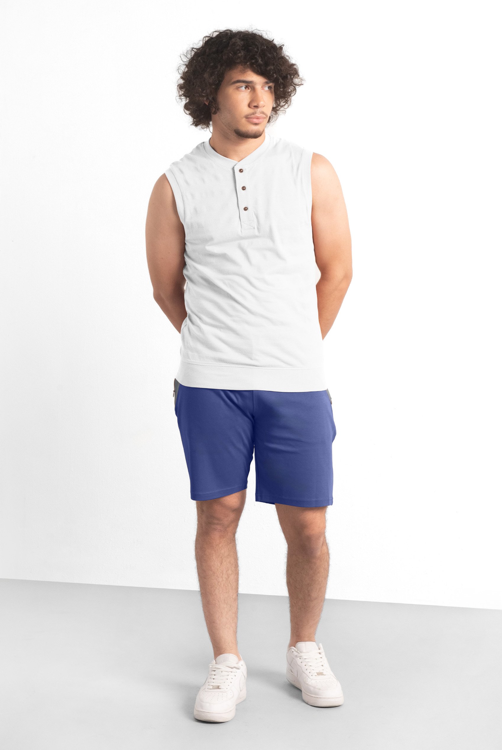 Mens Colour Block Shorts