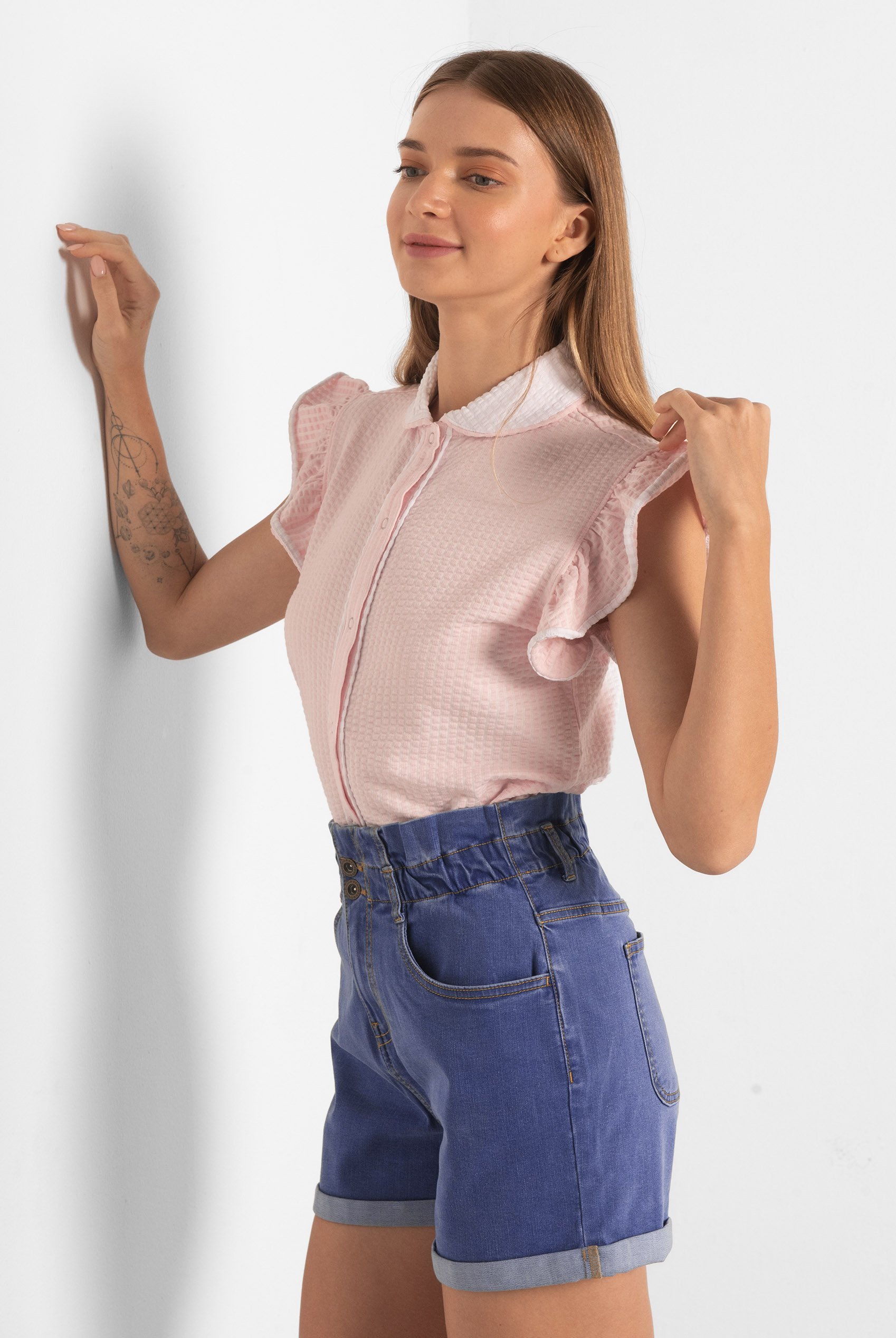 Paperbag Waist Mom Fit Shorts