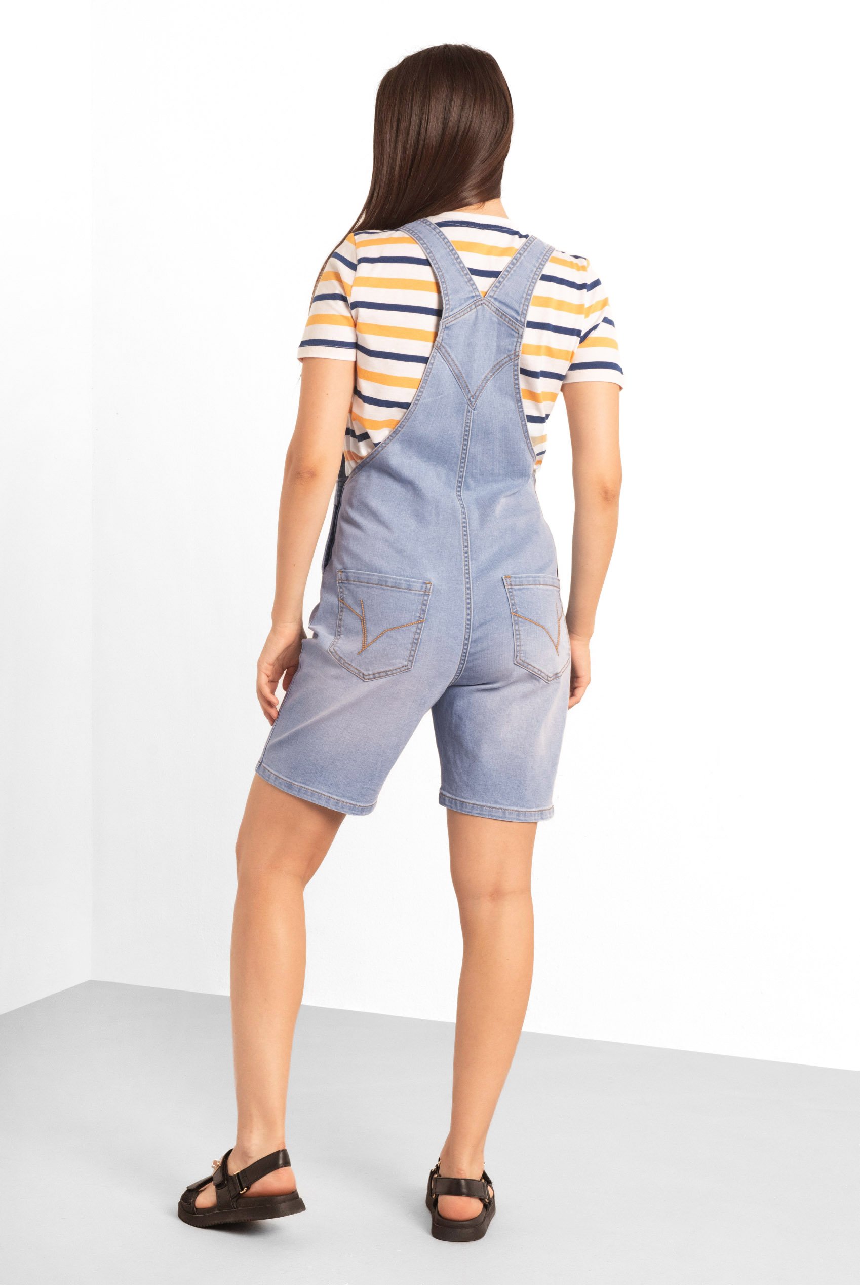 Womens Denim Short Dungaree