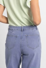 Decorative Button Cropped Wide Leg Jeans