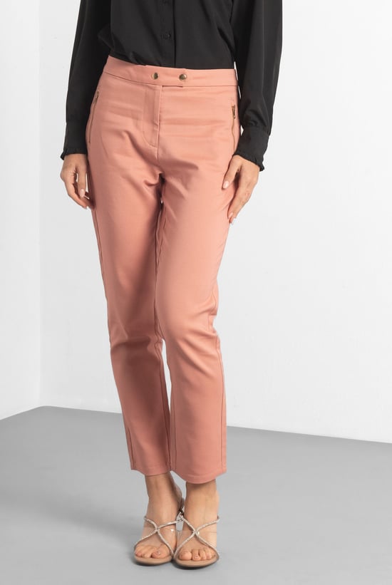 Stretch Slim Side Zip Pocket Trouser