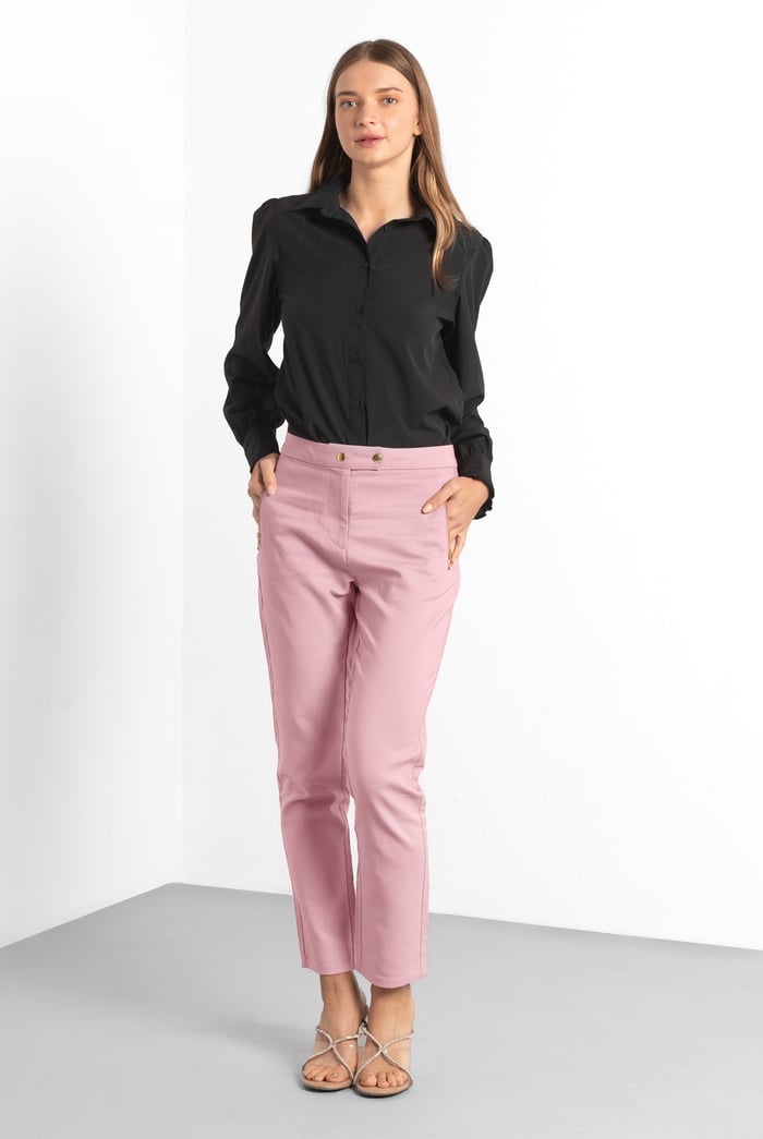 Stretch Slim Side Zip Pocket Trouser