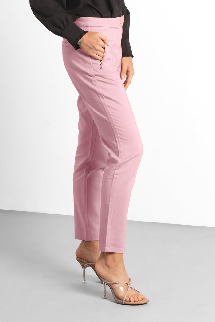 Stretch Slim Side Zip Pocket Trouser