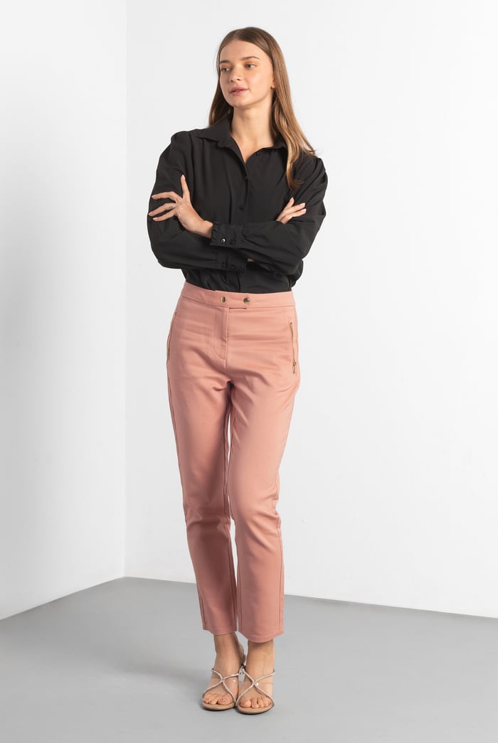 Stretch Slim Side Zip Pocket Trouser