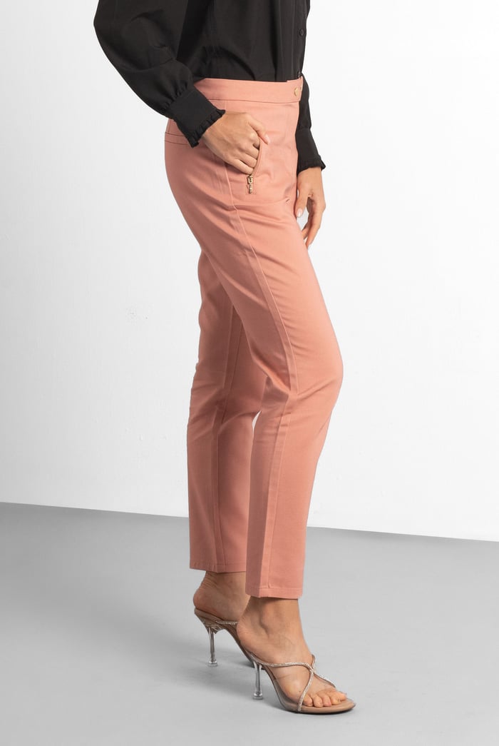Stretch Slim Side Zip Pocket Trouser