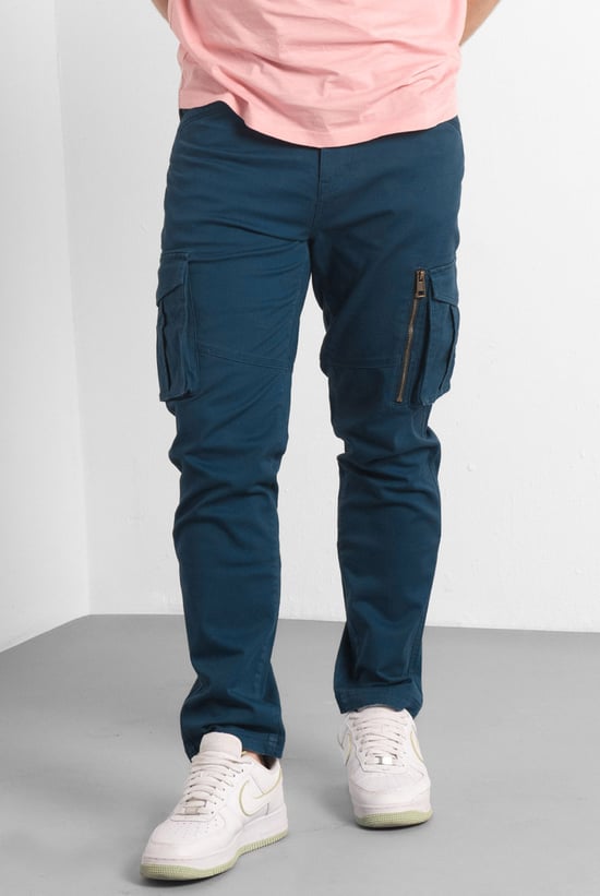 Mens Zip Details Cargo Trouser