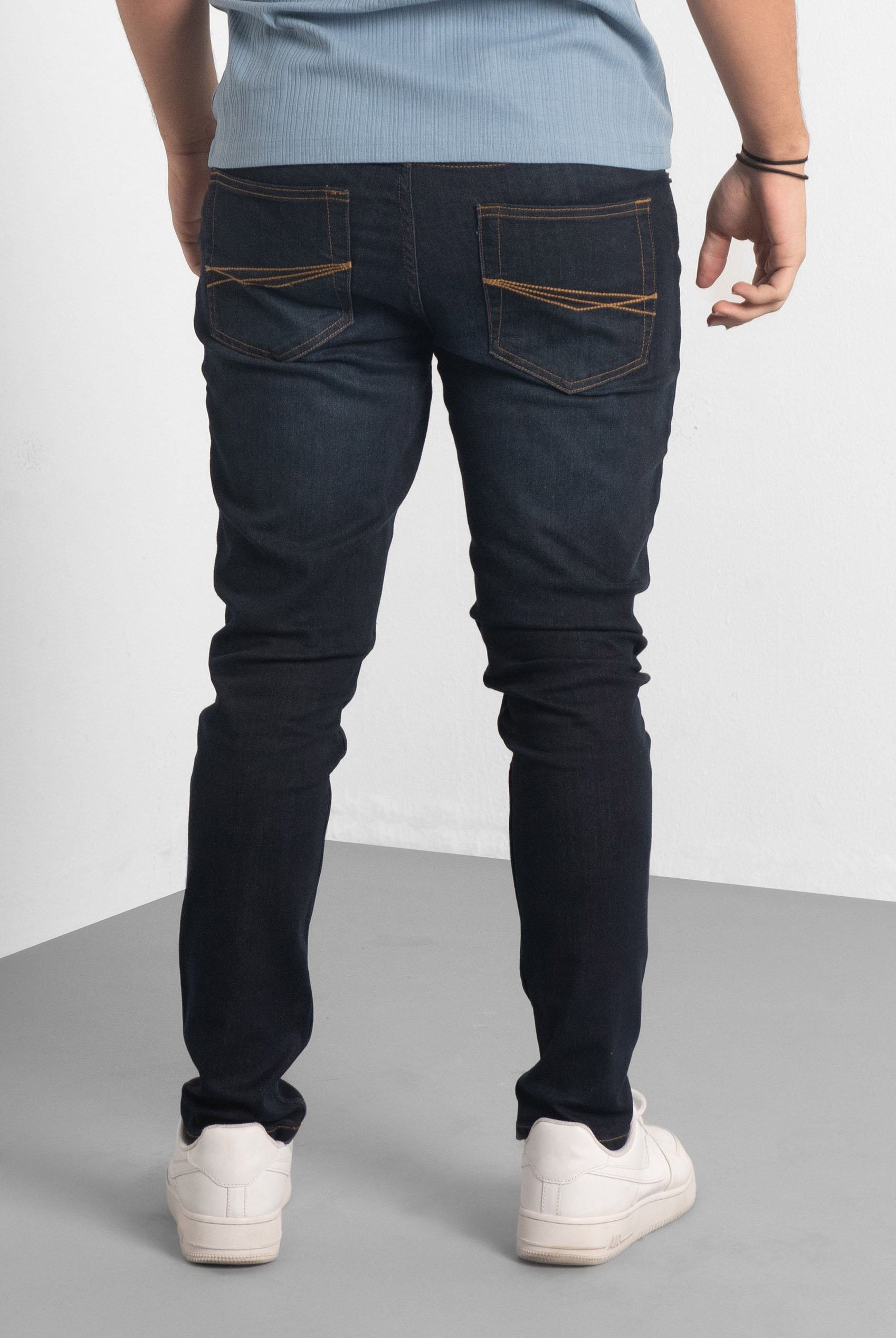 Mens Skinny Fit Distressed Denim Jeans