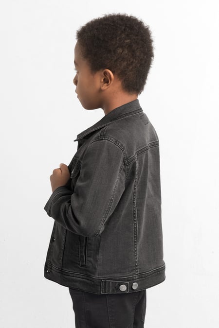 Boys Mid Gray Classic Trucker Jacket (3yrs-9yrs)