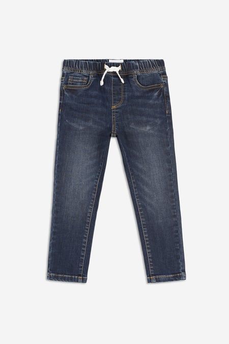 Boys Navy Slim Fit Pull-On Jeans (3yrs-9yrs)