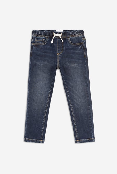 Boys Navy Slim Fit Pull-On Jeans (3yrs-9yrs)