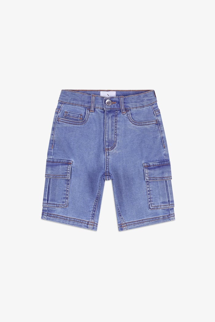 Boys Denim Cargo Shorts (3yrs-8yrs)
