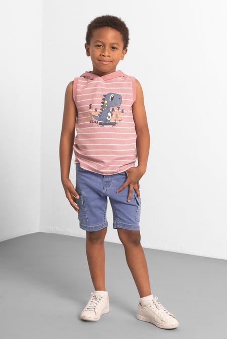 Boys Blue Denim Cargo Shorts (3yrs-8yrs)