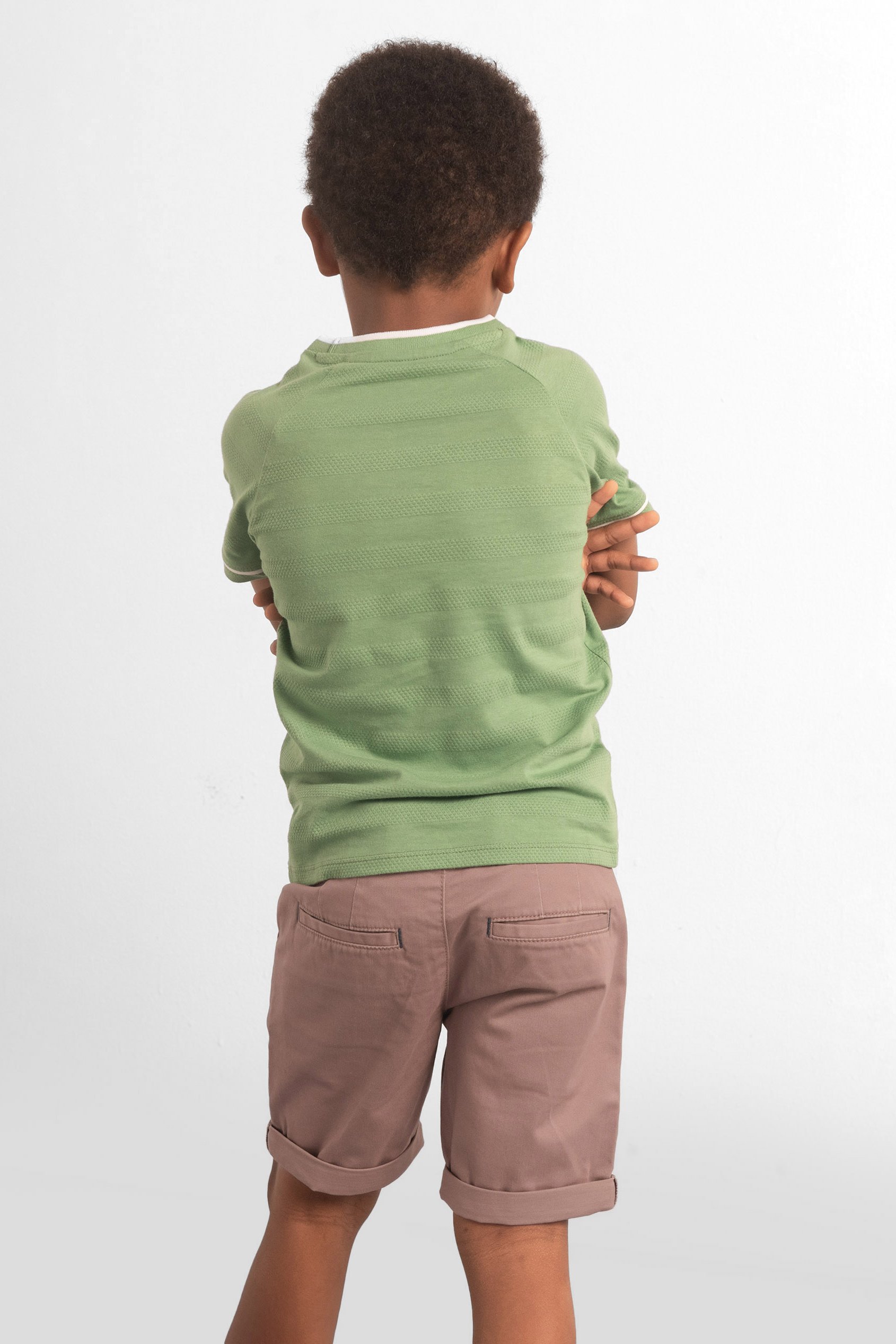 Boys Decorative Tape Waistband Shorts(3yrs-9yrs)