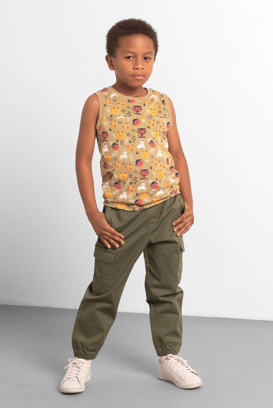 Boys Side Pocket Pull-On Chino Jogger (4yrs-7yrs)